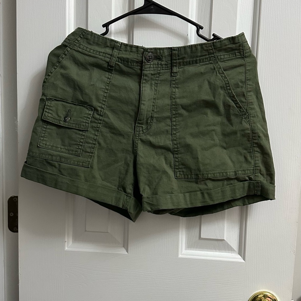 Time and Tru Olive Green Shorts